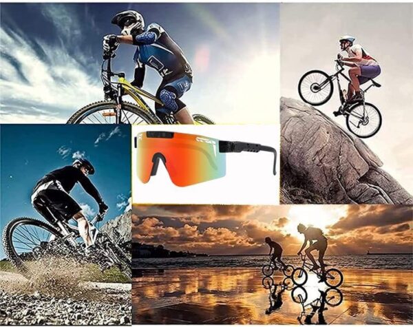 KIUSECEAQ Sunglasses Outdoor Sports Cycling For Men And Women UV400 Polarized Sunglasses - Image 5